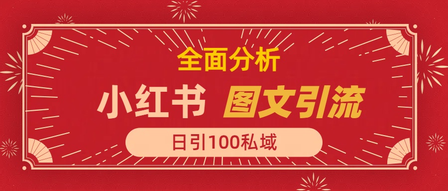 小红书图文引流，全面解析日引100私域流量是怎样做到的